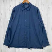 【Unisex XL ネイビー系】 Yamatomichi ( 山と道 ) ユーエル シャツ UL Shirt ポリエステル ウェア トップス インナー シャツ ロングスリーブシャツ 化繊 z00060120  化繊 ロングスリーブシャツ インナー シャツ トップス ウ