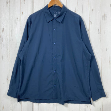 【Unisex XL ネイビー系】 Yamatomichi ( 山と道 ) ユーエル シャツ UL Shirt ポリエステル ウェア トップス インナー シャツ ロングスリーブシャツ 化繊 z00060120  化繊 ロングスリーブシャツ インナー シャツ トップス ウ