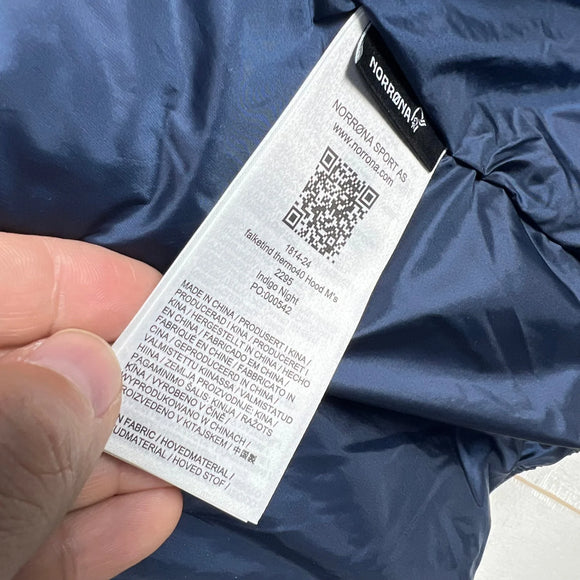 【Men's L ブルー系】 Norrona ( ノローナ ) フォルケティン サーモ40 フード メンズ Falketind Thermo40 Hood M's 1814-24 2295 INDIGO NIGHT z00056075 2295 INDIGO NI