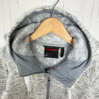【Women's XS グレー系】 Mammut ( マムート ) チャムエラ ミッドレイヤー フーデッド ジャケット アジアンフィット Chamuera ML Hooded Jacket AF Women 裏起毛｜ニットフリース ポリエステル ウェア トップス アウタ