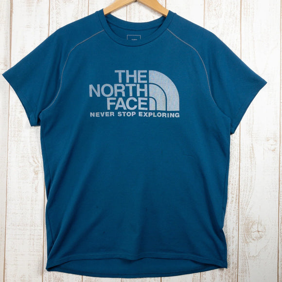 【Men's L ブルー系】 The North Face ( ザ・ノースフェイス ) ショートスリーブ GTD ロゴ クルー S/S GTD Logo Crew ポリエステル ウェア トップス インナー シャツ ショートスリーブTシャツ クルーネック 化繊 z0 - 【公式】2ndGEAR（セカンドギア）Webショップ【登山用品・アウトドア用品専門 買取販売店】
