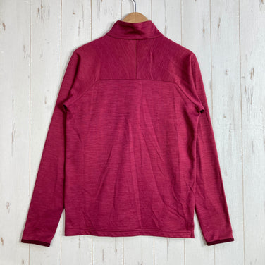 【Women's XS レッド系】 Millet ( ミレー ) キャスター ウール ジップ ロングスリーブ Castor Wool Zip Long Sleeve ポリエステル ウェア トップス インナー シャツ ロングスリーブシャツ ウール z00058072  ウ