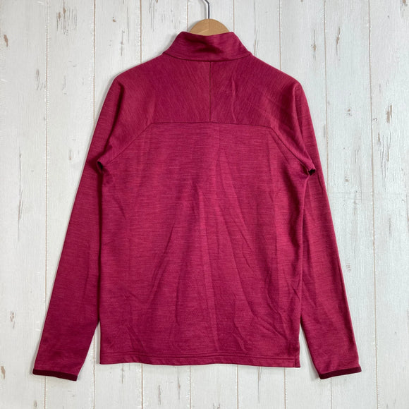 【Women's XS レッド系】 Millet ( ミレー ) キャスター ウール ジップ ロングスリーブ Castor Wool Zip Long Sleeve ポリエステル ウェア トップス インナー シャツ ロングスリーブシャツ ウール z00058072  ウ