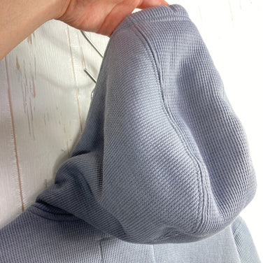 【Men's S グレー系】 Cloudveil ( クラウドベイル ) ボンディング シェルパ ニット ワッフル フーデッド フルジップ Bonded Sherpa Knit Waffle Hooded Full Zip コットン ウェア トップス インナー シ