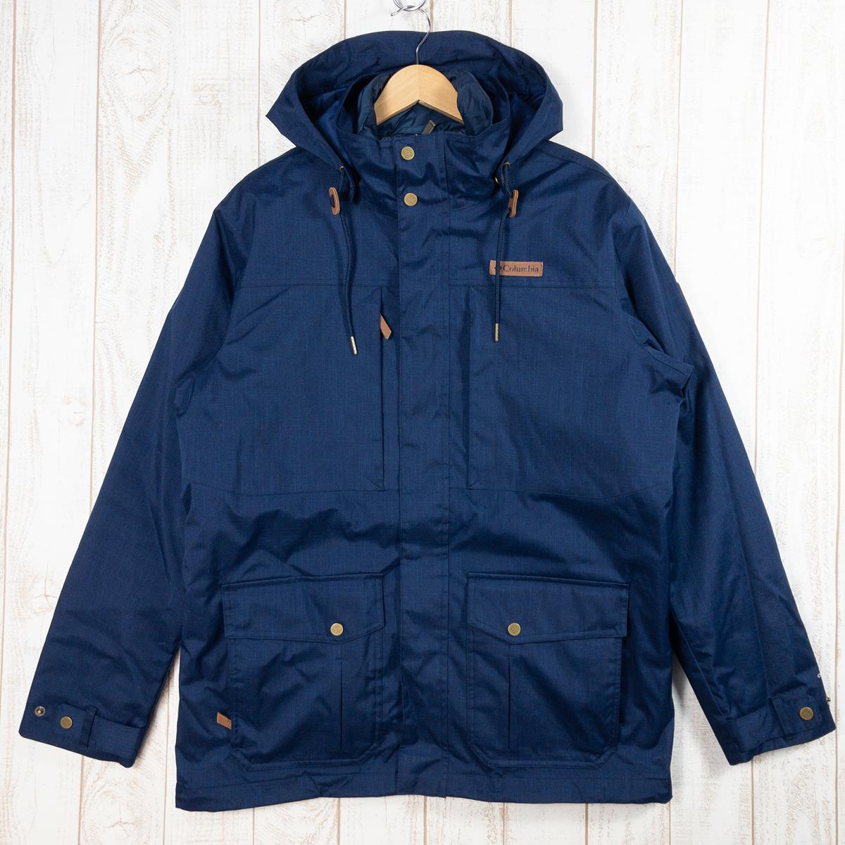 【Men's XL ネイビー系】 Columbia ( コロンビア ) ホライズンズ パイン インターチェンジ ジャケット Horizons Pine Interchange Jacket 3-In-1 ハードシェル インサレーション フーディ WE7215 Men'