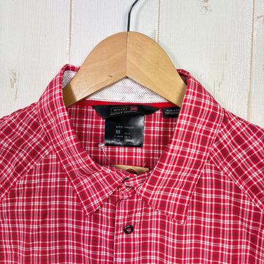 【Men's M レッド系】 Millet ( ミレー ) ミジャム ショートスリーブ シャツ Mijum Short Sleeve Shirt ナイロン ウェア トップス インナー シャツ ショートスリーブシャツ 化繊 z00057536  化繊 ショートスリー