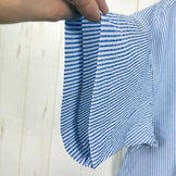 【Men's S ブルー系】 Ridge Mountain Gear ( リッジマウンテンギア ) ベーシック ショートスリーブ シャツ ストライプ Basic Short Sleeve Shirt Stripe  Blue × White z00055791 B