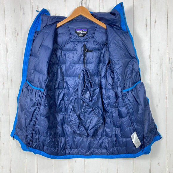 【Men's S ブルー系】 2019 Patagonia ( パタゴニア ) マクロ パフ フーディー Macro Puff Hoody BALB 生産終了モデル 入手困難 化繊ダウン ウェア トップス アウター ジャケット 化繊インサレーション z000601