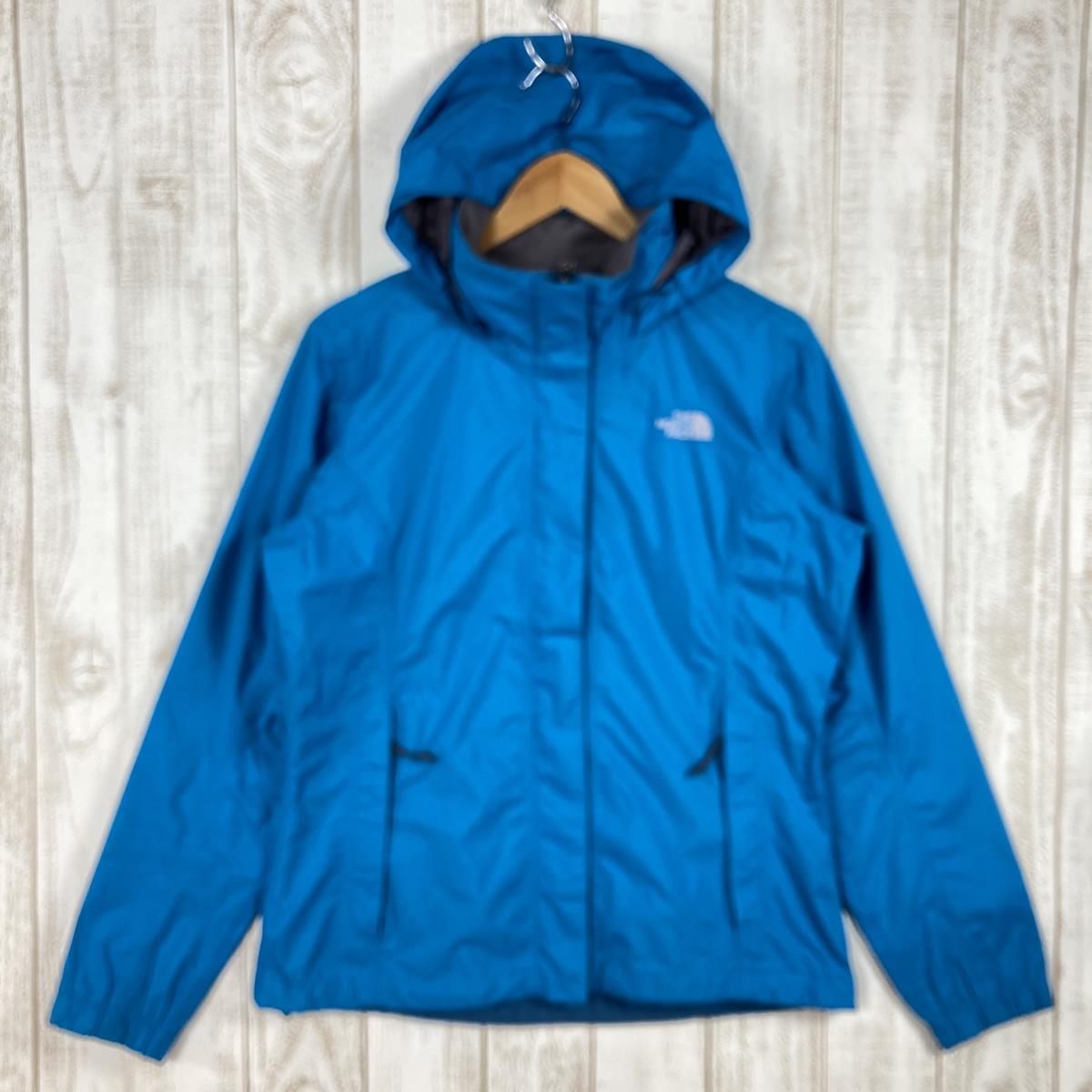 [女式 M 蓝色] The North Face Resolve 夹克雨衣 Hyvent2L 连帽衫 NPW01208 国际女式 Rain Shell Out