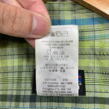 【Men's S グリーン系】 2009 Patagonia ( パタゴニア ) ショートスリーブ パッカーウェア シャツ Short Sleeved Packerwear Shirts CYU 生産終了モデル 入手困難 ウェア トップス インナー シャツ ショート