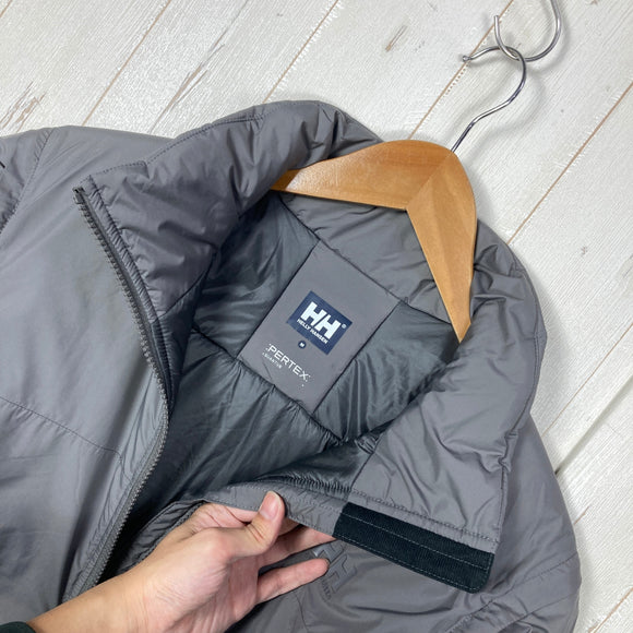 【Unisex M グレー系】 Helly Hansen ( ヘリーハンセン ) ジップ インサレーション ジャケット Zip Insulation Jacket 2WAY 袖着脱式 Zip in Zip対応 PERTEX QUANTUM 化繊ダウン ウェア トップ