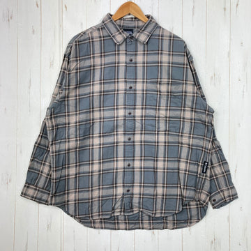【Men's XL ベージュ系】 Columbia ( コロンビア ) オーガスタビュー ロングスリーブ シャツ フランネルシャツ ネルシャツ コットン ウェア トップス インナー シャツ ロングスリーブシャツ コットン z00059472  コットン ロングスリーブ