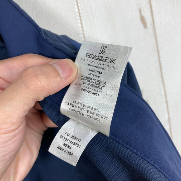 【Men's 36 ネイビー系】 2021 Patagonia ( パタゴニア ) ポイント ピーク トレイル パンツ ショート Point Peak Trail Pants Short NENA New Navy 耐久撥水 立体裁断 ストレッチ ナイロン ウェア ボ