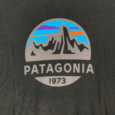 【Men's M ブラック系】 2018 Patagonia ( パタゴニア ) フィッツロイ スコープ オーガニック Tシャツ Fitz Roy Scope Organic T-Shirt オーガニックコットン ウェア トップス インナー シャツ ショートスリーブ