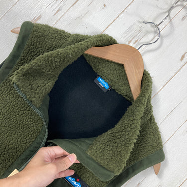 【Men's M グリーン系】 Kavu ( カブー ) ボア ベスト Boa Vest ポリエステル ウェア トップス ベスト フリース z00061397  フリース ベスト トップス ウェア
