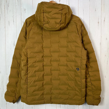 Men's Medium Brown Mountain Hardwear Stretchdown Hoody, Down Jacket, Outerwear, Down Insulation, z00053569