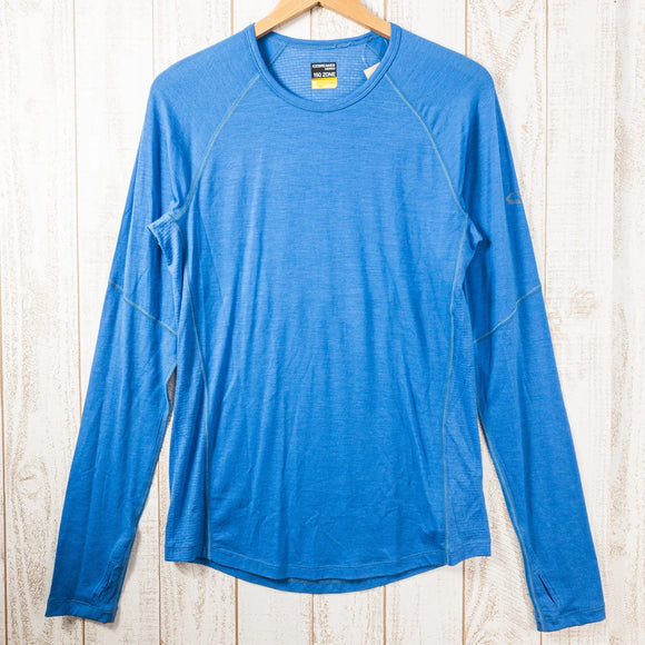 【Men's M ブルー系】 Icebreaker ( アイスブレーカー ) 150 ゾーン ロングスリーブ クルー 150 ZONE LS CREWE メリノウール ウェア トップス インナー シャツ ロングスリーブTシャツ クルーネック ウール z000510 - 【公式】2ndGEAR（セカンドギア）Webショップ【登山用品・アウトドア用品専門 買取販売店】
