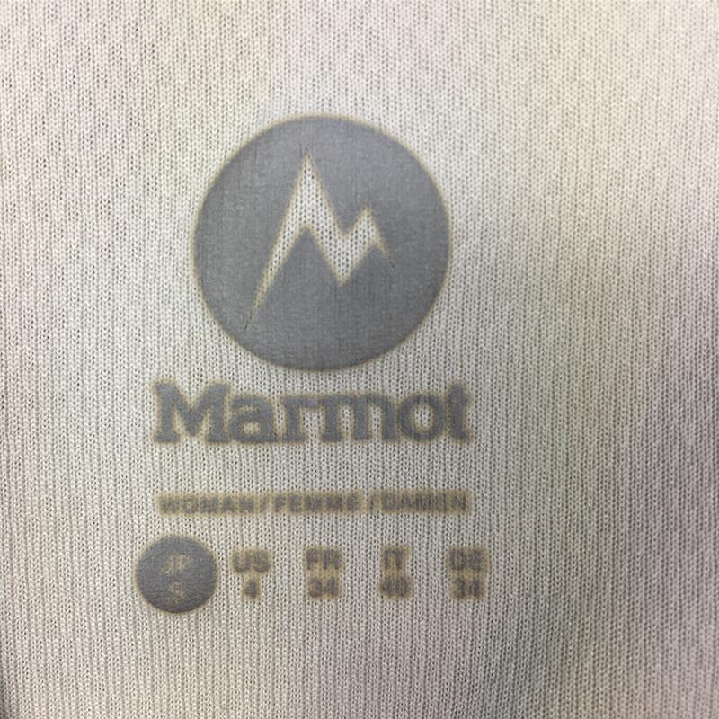 【Women's S アイボリー系】 Marmot ( マーモット ) クイックドライ ショートスリーブ Tシャツ Asian Women's  化繊 ショートスリーブTシャツ クルーネック インナー シャツ トップス ウェア