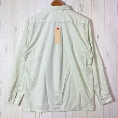 男女通用小号绿色 Yamatomichi 竹衬衫，涤纶，长袖，合成纤维，上衣，汗衫，z00053536