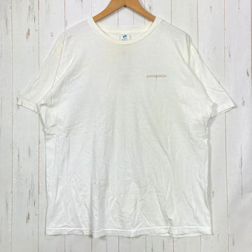 【Men's L ホワイト系】 2000s Patagonia ( パタゴニア ) オーガニックコットン ベネフィシャル ティー Organic Cotton Beneficial T's 生産終了モデル 入手困難 オーガニックコットン ウェア トップス インナー