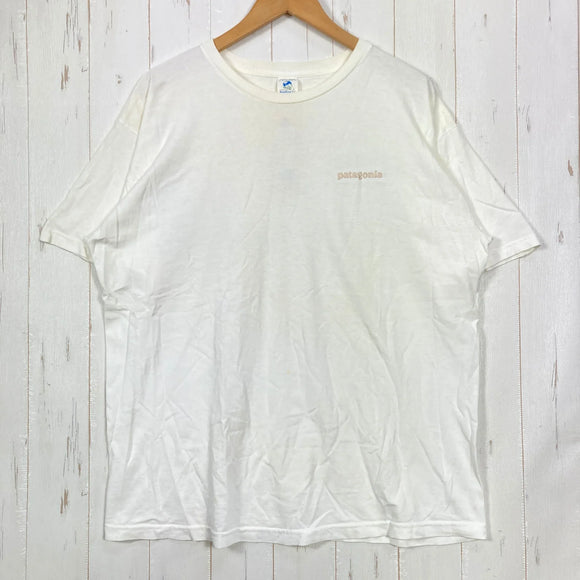 【Men's L ホワイト系】 2000s Patagonia ( パタゴニア ) オーガニックコットン ベネフィシャル ティー Organic Cotton Beneficial T's 生産終了モデル 入手困難 オーガニックコットン ウェア トップス インナー