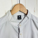 【Men's S グレー系】 Montbell ( モンベル ) WIC. ライト スタンドカラー シャツ Wickron Light Stand Collar Shirt 吸汗速乾 UVカット ポリエステル ウェア トップス インナー シャツ ロングスリーブシャ-4