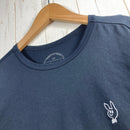【Men's M ブラック系】 Answer4 ( アンサーフォー ) 刺繍ウサギ Long sleeve Tshirt 入手困難 ポリエステル ウェア トップス インナー シャツ ロングスリーブTシャツ クルーネック 化繊 z00057137  化繊 ロングスリー-3