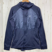 [Women's M Navy] Salomon GRID MID FZ W Polyester Wear Top Outer Jacket Fleece z00057601 Fleece Outer Jacket Top Wear