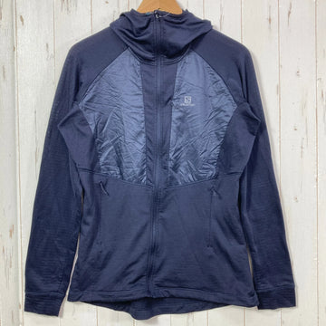 【Women's M ネイビー系】 Salomon ( サロモン ) グリッド ミッド フルジップ ウィメン GRID MID FZ W ポリエステル ウェア トップス アウター ジャケット フリース z00057601  フリース アウター ジャケット トップス ウェ