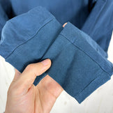 Men's Small Navy Arcteryx ARC' Word Long Sleeve T-Shirt, Organic Cotton, Top, Undershirt, Long Sleeve T-Shirt, Crew Neck