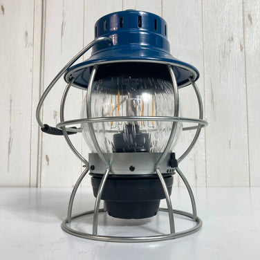 [One Size Navy] Barebones Railroad Lantern Ocean Blue Lighting Gear Lantern z00053979 Ocean Blue Lantern Lighting Gear