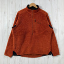 【Men's L オレンジ系】 2004 Patagonia ( パタゴニア ) R2 ボディ ラグ プルオーバー R2 Body Rug Pullover tiki wood heather 生産終了モデル 入手困難 ハイパイルフリース R1ストレッチパネル US-1