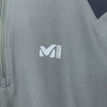【Men's M グレー系】 Millet ( ミレー ) ハーフジップ ショートスリーブ ティー ウェア トップス インナー シャツ ショートスリーブシャツ 化繊 z00060375  化繊 ショートスリーブシャツ インナー シャツ トップス ウェア
