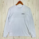 【Men's XS ホワイト系】 2021 Patagonia ( パタゴニア ) ロングスリーブ P-6 ロゴ レスポンシビリティー Long-Sleeved P-6 Logo Responsibili-Tee WHI リサイクルコットン混 コットン ウェア トップ-1