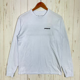 【Men's XS ホワイト系】 2021 Patagonia ( パタゴニア ) ロングスリーブ P-6 ロゴ レスポンシビリティー Long-Sleeved P-6 Logo Responsibili-Tee WHI リサイクルコットン混 コットン ウェア トップ