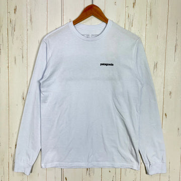 【Men's XS ホワイト系】 2021 Patagonia ( パタゴニア ) ロングスリーブ P-6 ロゴ レスポンシビリティー Long-Sleeved P-6 Logo Responsibili-Tee WHI リサイクルコットン混 コットン ウェア トップ