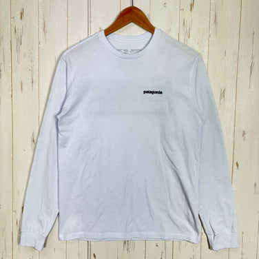 【Men's XS ホワイト系】 2021 Patagonia ( パタゴニア ) ロングスリーブ P-6 ロゴ レスポンシビリティー Long-Sleeved P-6 Logo Responsibili-Tee WHI リサイクルコットン混 コットン ウェア トップ