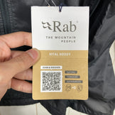 【Men's M チャコール系】 Rab ( ラブ ) バイタル フーディ Vital Hoody QWS-48 Graphene z00058291 Graphene ウィンドシェル アウター ジャケット トップス ウェア