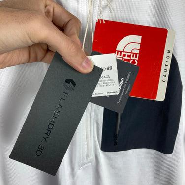 【Men's M ホワイト系】 The North Face ( ザ・ノースフェイス ) ショート スリーブ スーパーハイク ジップ Short Sleeve Superhike Zip ポリエステル ウェア トップス インナー シャツ ショートスリーブシャツ 化繊