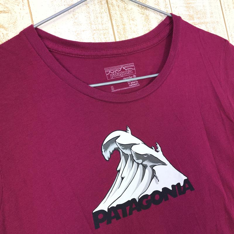 【Women's S パープル系】 Patagonia ( パタゴニア ) ウィメンズ ウェーブ オーガニックコットン Tシャツ 39120 International Women's  コットン ショートスリーブTシャツ クルーネック インナー シャツ トップス ウェ