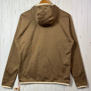 Men's Small Beige Ridge Mountain Gear Power Stretch Pull Hoodie, Desert Dune, Polyester, Top, Undershirt, Hoodie