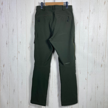 【Men's 46 グリーン系】 Mammut ( マムート ) ウィンター ハイキング ソフトシェル パンツ Winter Hiking SO Pants ポリエステル ウェア ボトムス ロングパンツ フリース z00054695  フリース ロングパンツ ボトムス