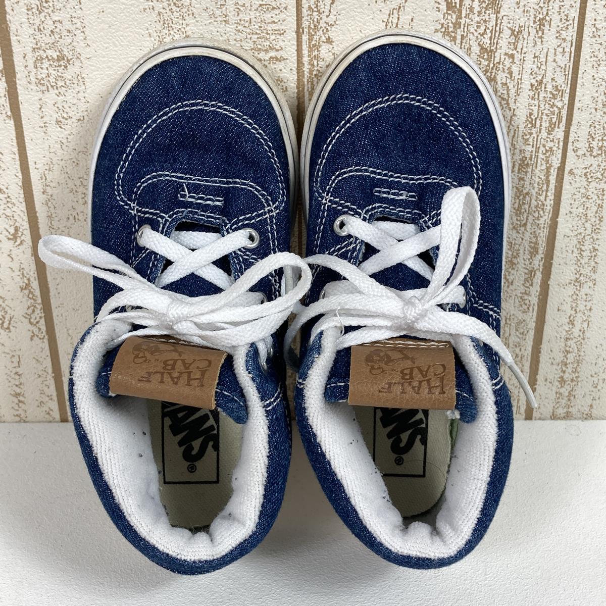 [Boys 14.0cm Navy] Vans Baby Half Cab Kids Sneakers Skate Shoes 721454 Boys Denim Sneakers Lifestyle Shoes Footwear