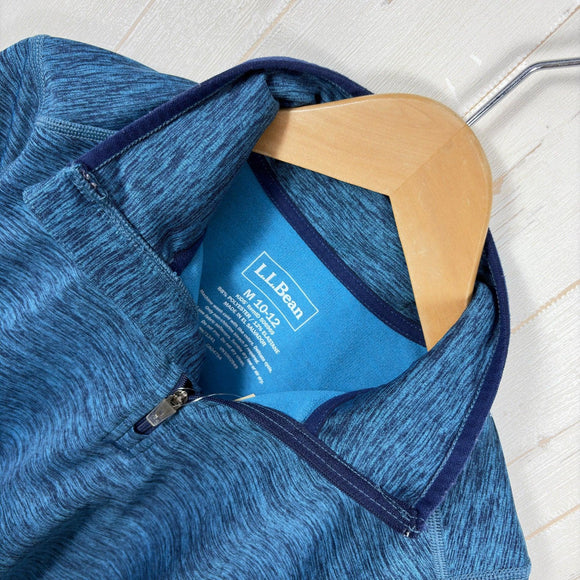 【Kid's M ネイビー系】 Llbean ( エルエルビーン ) ハーフジップ フリースジャケット ポリエステル ウェア トップス アウター ジャケット フリース z00055656  フリース アウター ジャケット トップス ウェア