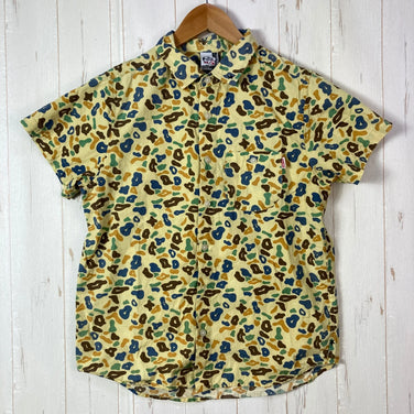 Women's Medium Beige Chums Original Pattern Cotton Shirt, Cotton Tops, Undershirt, Short Sleeve Shirt, Cotton z00053170