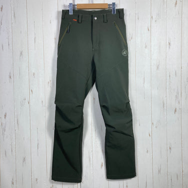 【Men's 46 グリーン系】 Mammut ( マムート ) ウィンター ハイキング ソフトシェル パンツ Winter Hiking SO Pants ポリエステル ウェア ボトムス ロングパンツ フリース z00054695  フリース ロングパンツ ボトムス