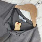 【Men's L グレー系】 Narifuri ( ナリフリ ) NFC アクティブ メッシュ ヘンリーネック Tシャツ ポリエステル ウェア トップス インナー シャツ ロングスリーブTシャツ クルーネック 化繊 z00059302  化繊 ロングスリーブTシャ