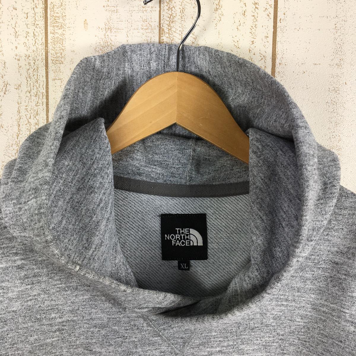 【Men's XL グレー系】 The North Face ( ザ・ノースフェイス ) スクエア ロゴ フーディ Square Logo Hoodie スウェット パーカー プルオーバー NT11953 Asian Men's  化繊 フーディ インナー シャツ