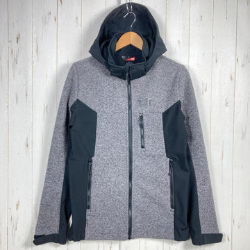 【Men's XS グレー系】 Millet ( ミレー ) パユン フーディー Payun Hoodie ニット調 フリース 防風 ソフトシェル ジャケット MIV7977 Men's  フリース アウター ジャケット トップス ウェア