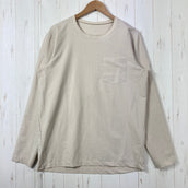 【Men's M ベージュ系】 Houdini ( フーディニ ) カバー クルー Cover Crew ポリエステル ウェア トップス インナー シャツ ロングスリーブTシャツ クルーネック 化繊 z00059690  化繊 ロングスリーブTシャツ クルーネック
